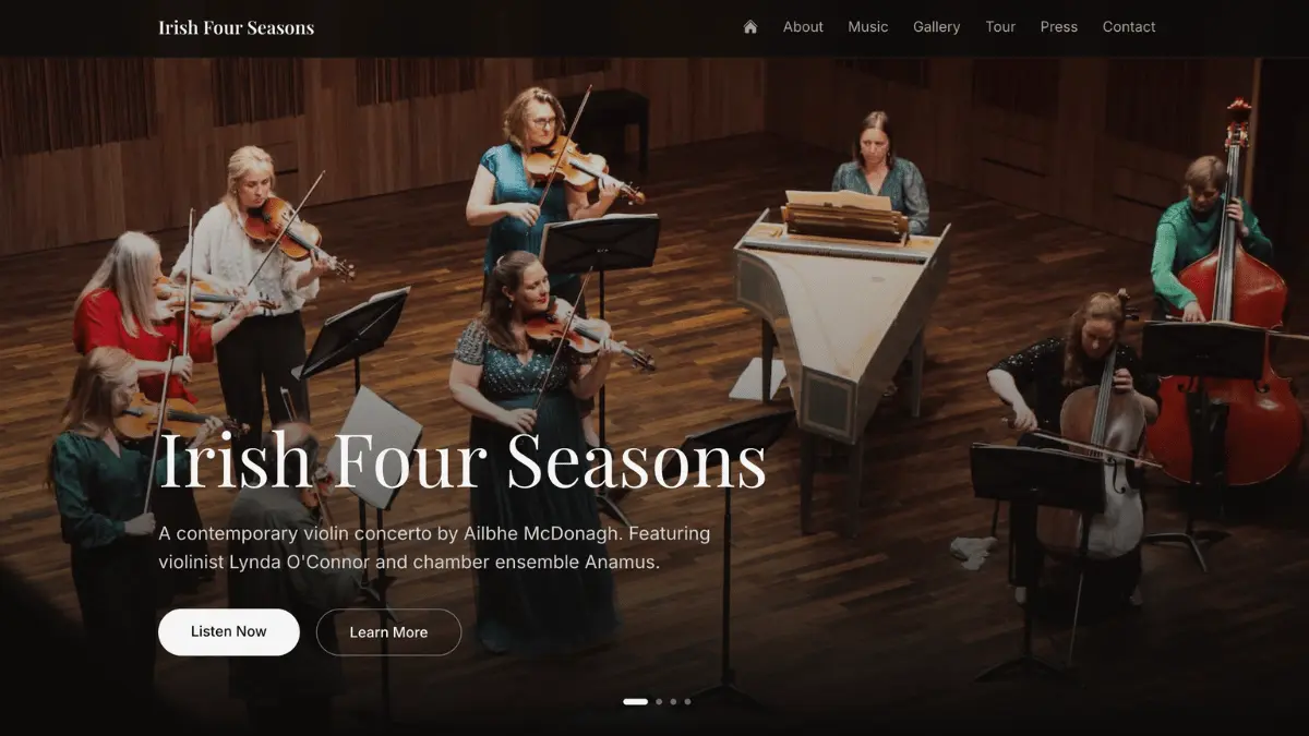 Irish Four Seasons project mockup